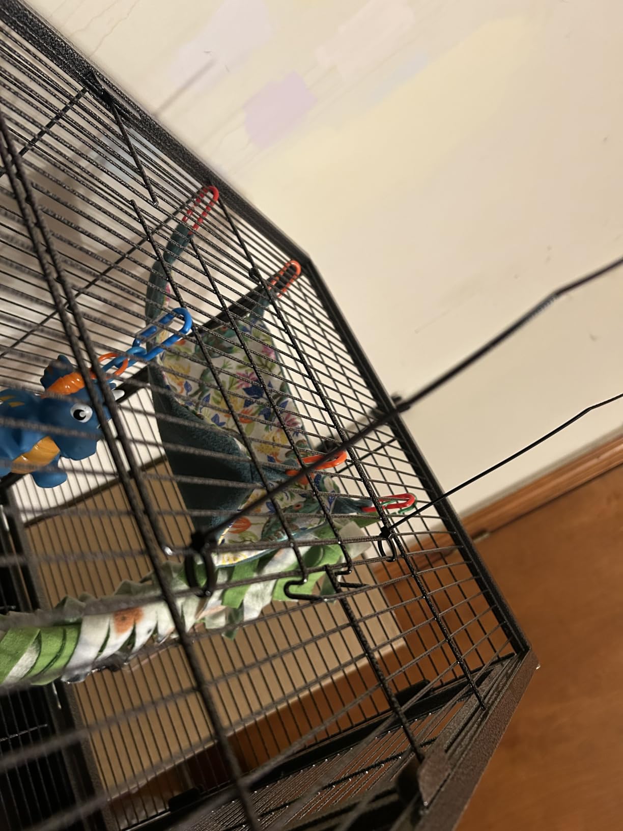 Deluxe Double Unit Two Full Story Durable Front Doors Tight 1/2-inch Wire Spacing Chew-Free Small Animal Critter Home Cage Water Bottle Food Bowl for Feisty Ferret Hammock Rat Mice On Wheels customer photo 2