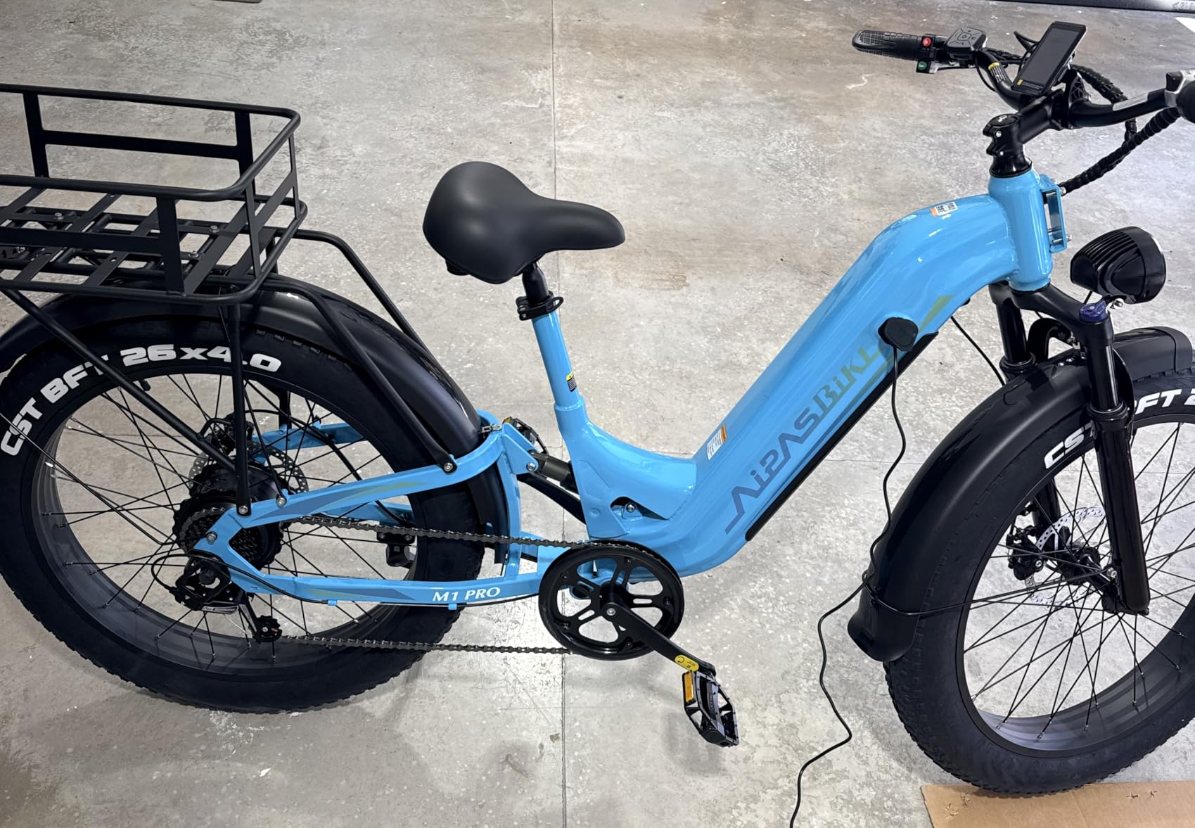 Aipas M1 Pro Electric Bike for Adults, 26 x 4 Fat Tires, 48V 17.5Ah Battery customer photo 2