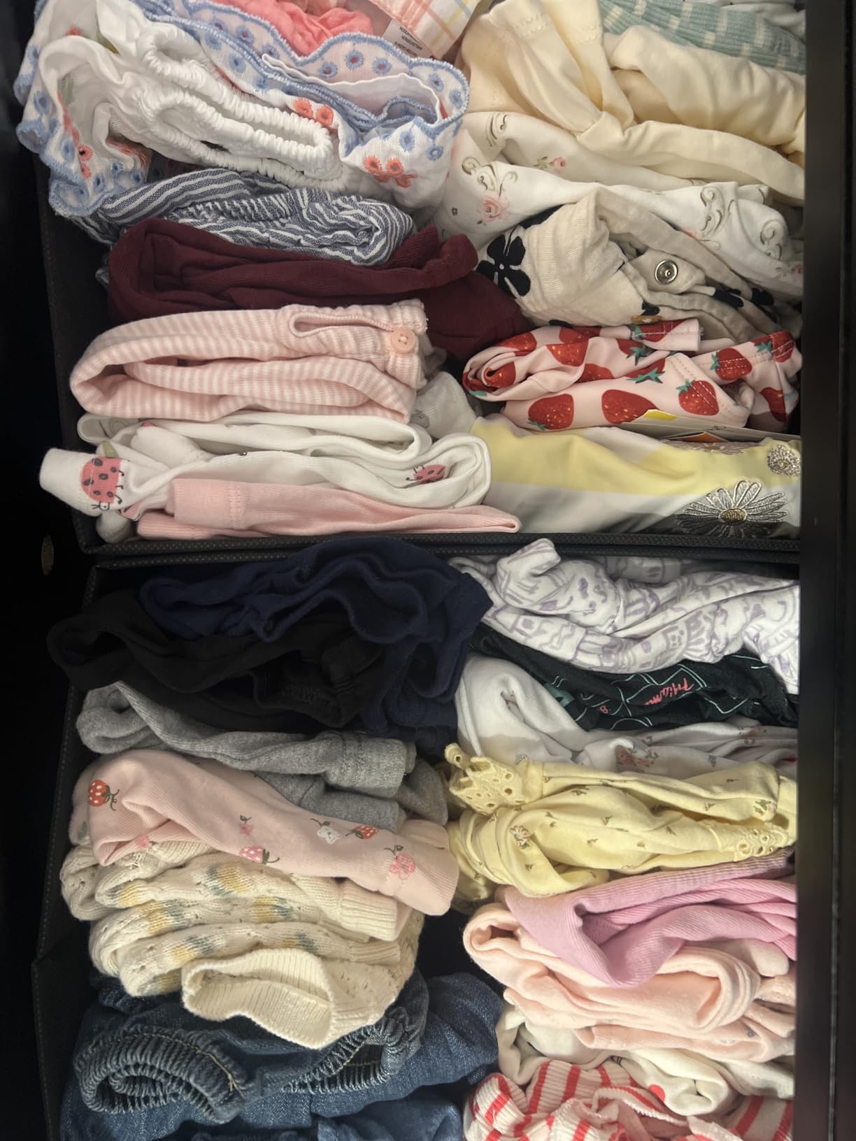 Criusia Drawer Organizer Clothes, 10 Pack Dresser Organizer for Baby Clothes, Underwear, Sock- Foldable Closet Organization and Storage Dividers Bins for Nursery, Bedroom (Beige) customer photo 2