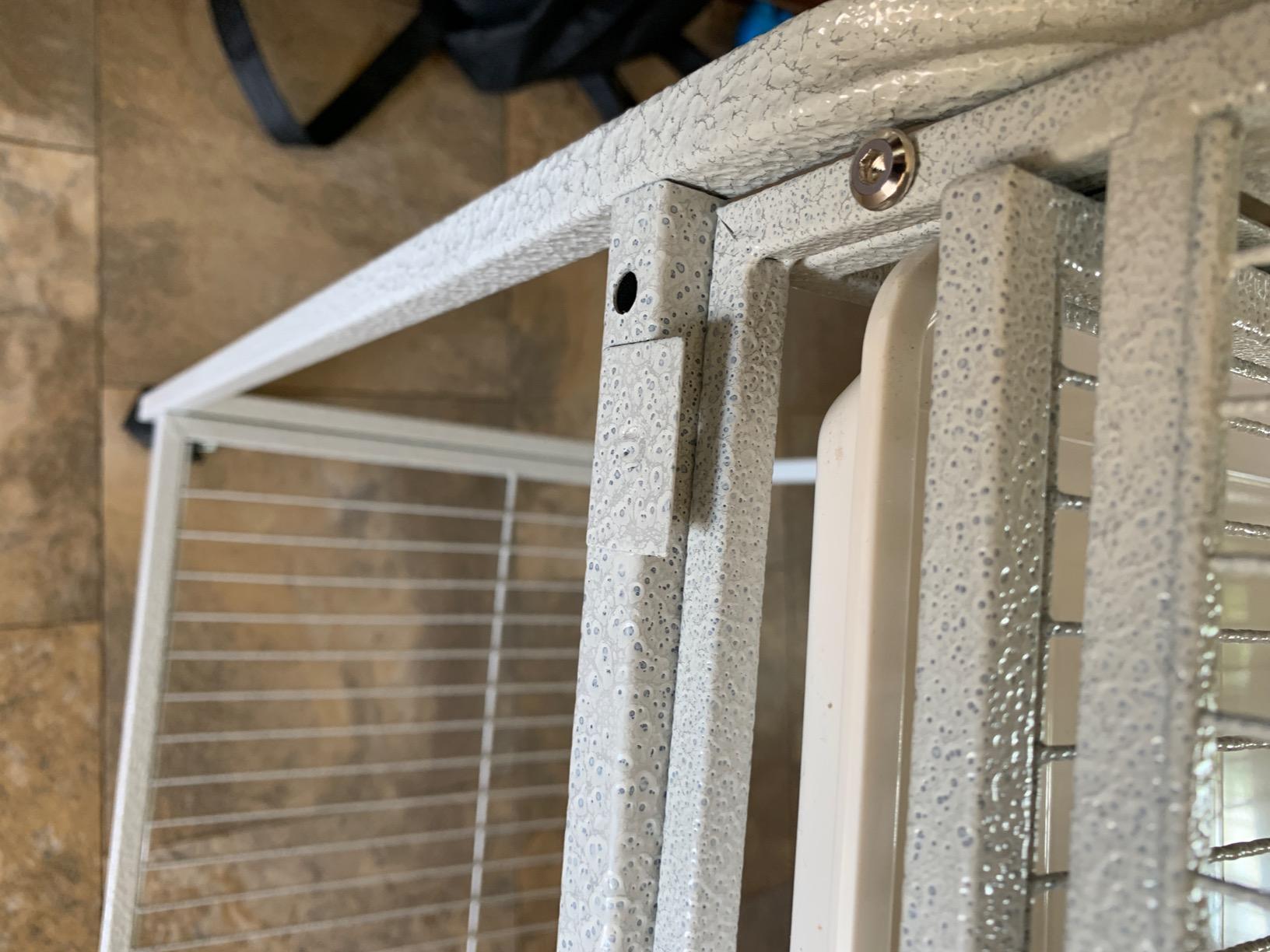 Huge X-Large Wrought Iron 4-Level Chew-Proof Tight 1/2-inch Wire Spacing Ferret Chinchilla Sugar Glider Rats Mices Rabbit Squirrel Hamster Cage with Detachable Rolling Stand customer photo 1