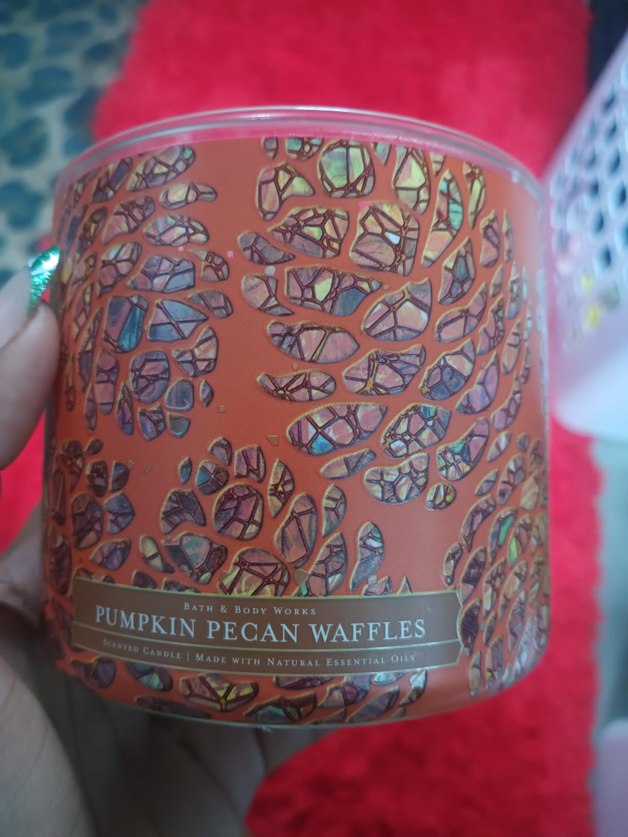 Bath & Body Works 3 Wick Candle, Pumpkin Pecan Waffles customer photo 2