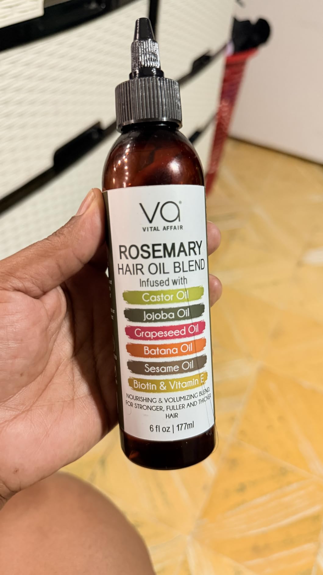 Blend Of Pure Rosemary Oil For Hair Growth 6 Fl Oz With Castor, Batana Oil customer photo 2