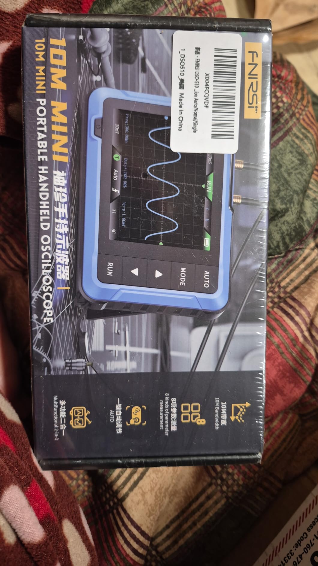 FNIRSI DSO-510 2-in-1 10MHz Handheld Oscilloscope DDS Signal Generator customer photo 2