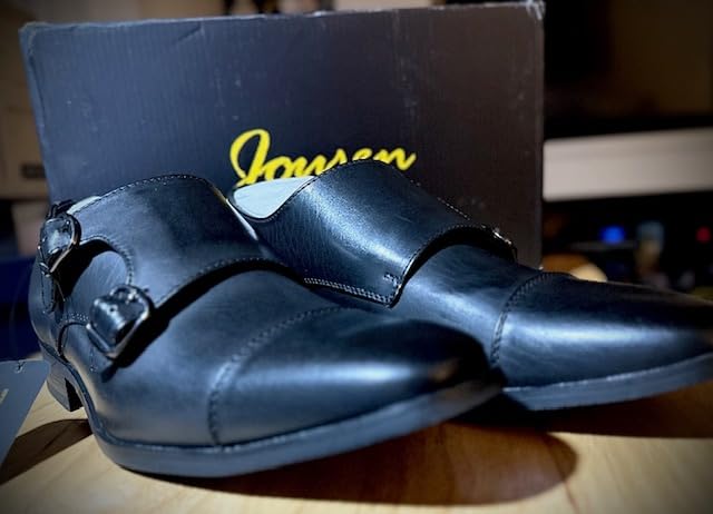 Jousen Dress Shoes for Men Monk Strap Loafers for Men customer photo 1