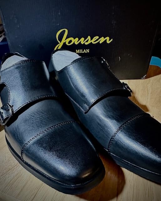 Jousen Dress Shoes for Men Monk Strap Loafers for Men customer photo 2