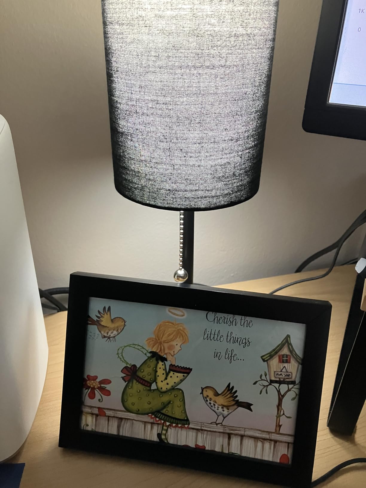 Bedside Table Lamp for Bedroom,Small Lamps for Night stands with Pull Chain customer photo 2