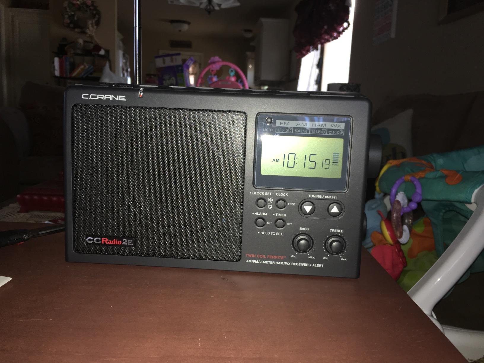 C. Crane CCRadio Solar with Bluetooth Receiving, Emergency Crank NOAA Weather AM/FM– Multi Powered Radio - Built in LED Flashlight and Cellphone Charger customer photo 2