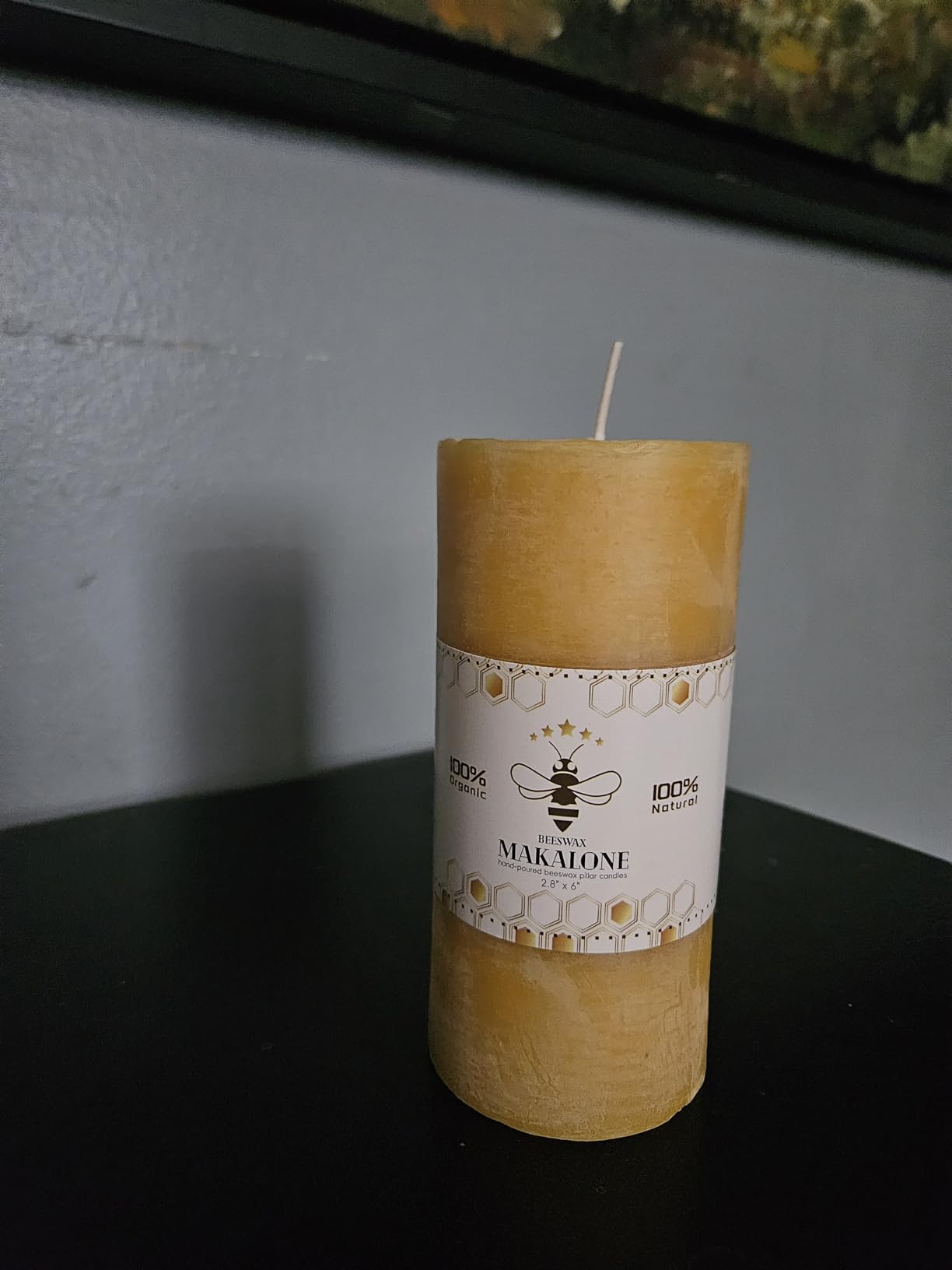 Pure Beeswax Candles, 3 Pack Unscented Pillar Candles, 213 Hours Long Burning Clean Burning, Smokeless Dripless Bees Wax Candle for Home, Prayer, Emergency, Dinner Table (3x3, 3x4, 3x6in) customer photo 1