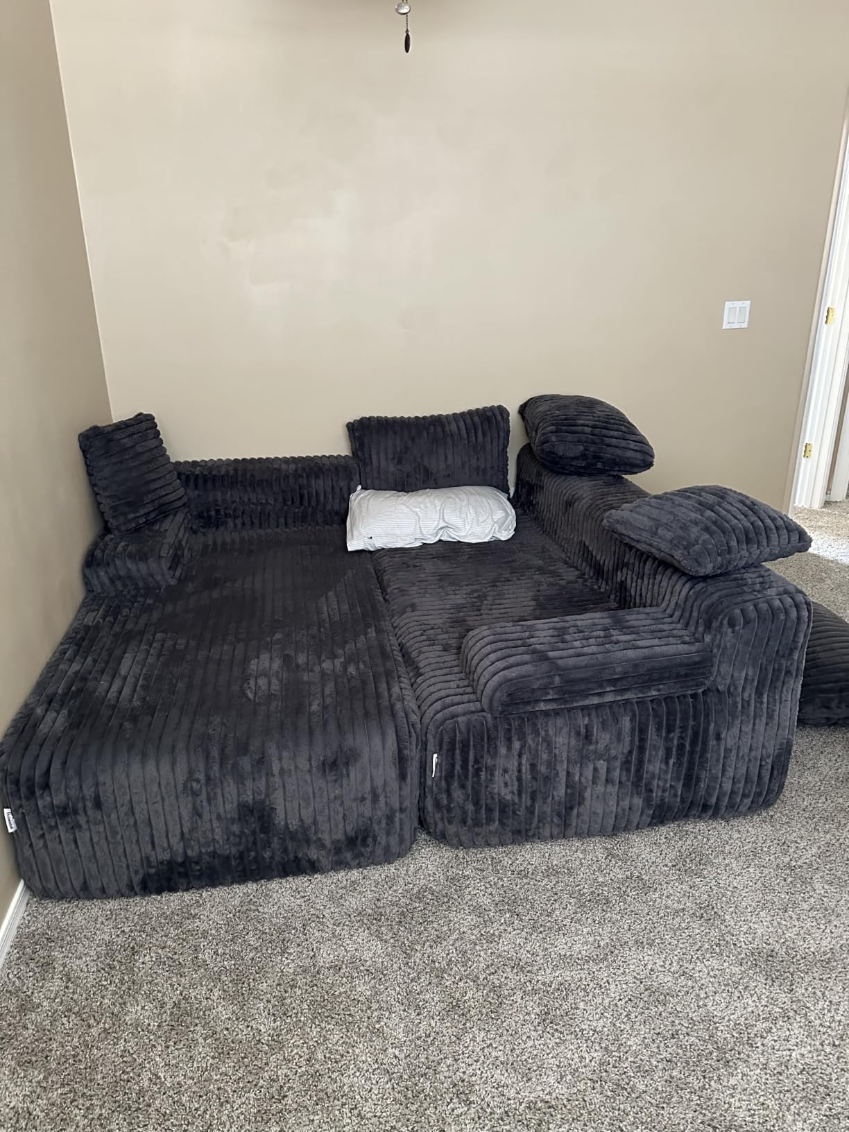 Hobestluk Boneless Couch Modular Sectional Sofa L-Shape Lounge Cloud Couch customer photo 2