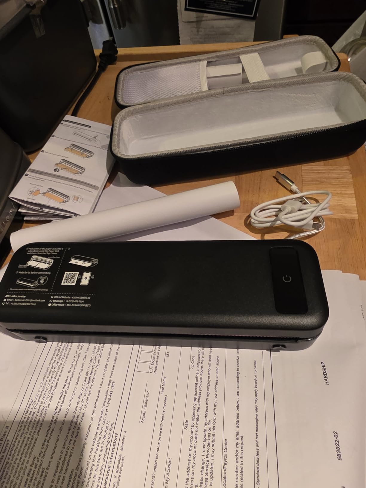 Portable Printers Wireless for Travel, A285M Small Inkless Thermal Printer customer photo 1