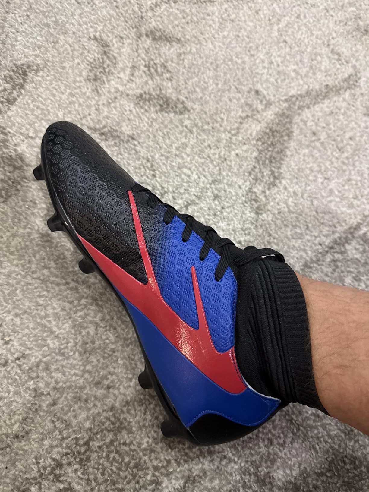 DREAM PAIRS Men's High Tops Lace Up Soccer Cleats customer photo 2