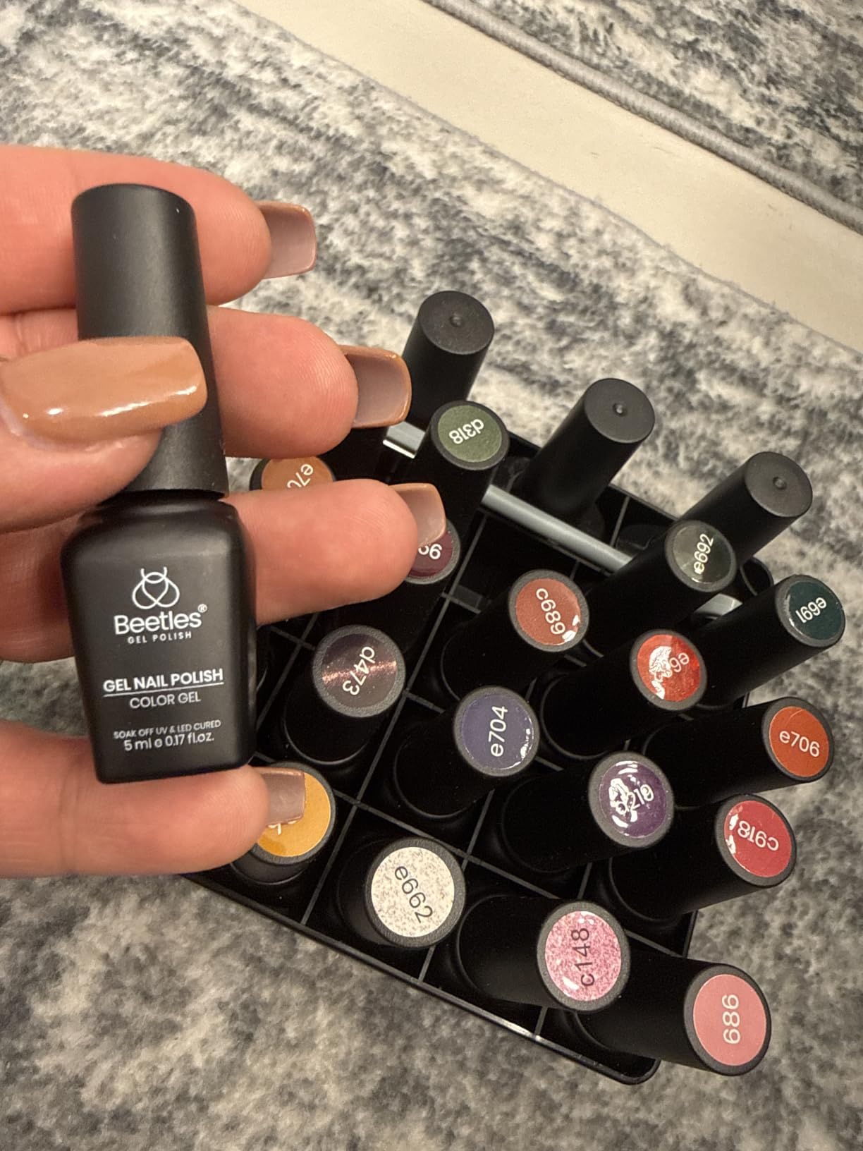 Beetles 48 Colors Gel Nail Polish Set, Orange Brown Red Pink Nude Blue customer photo 1
