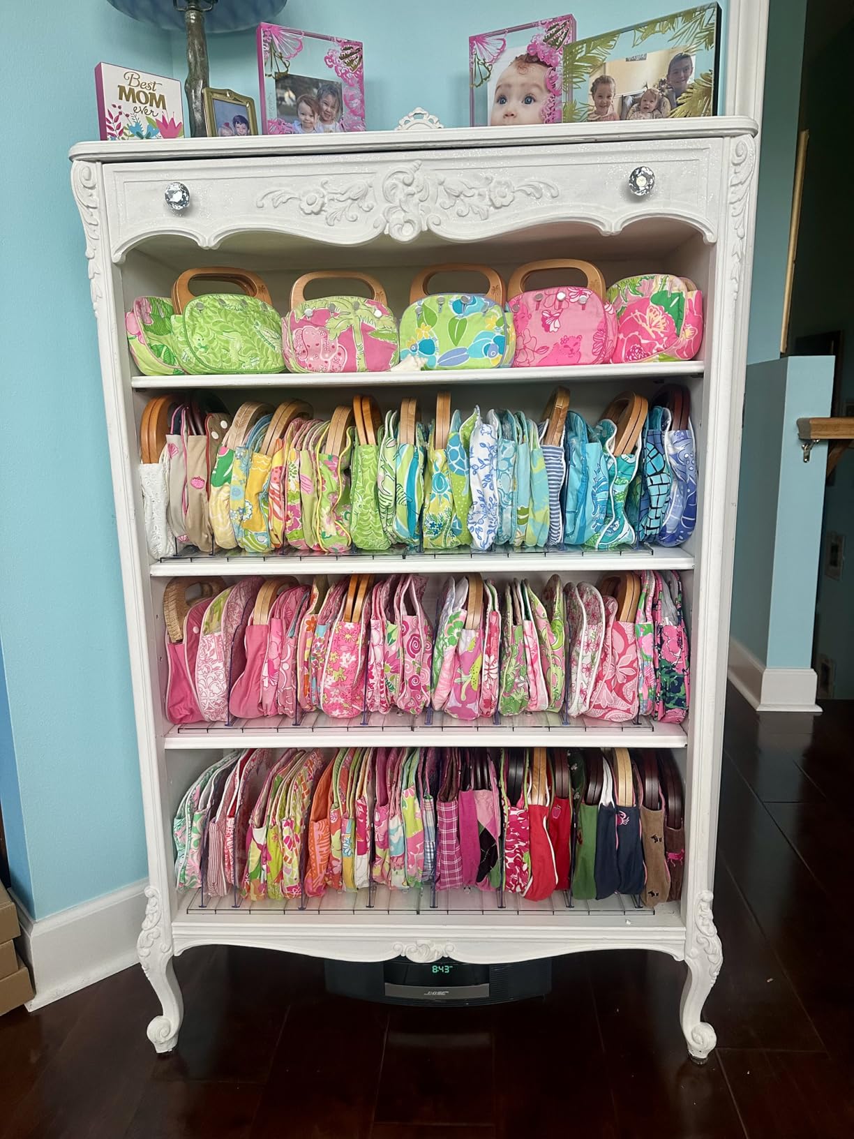 Lifewit Purse Organizer for Closet, Adjustable Clear Handbag Shelf Dividers customer photo 2