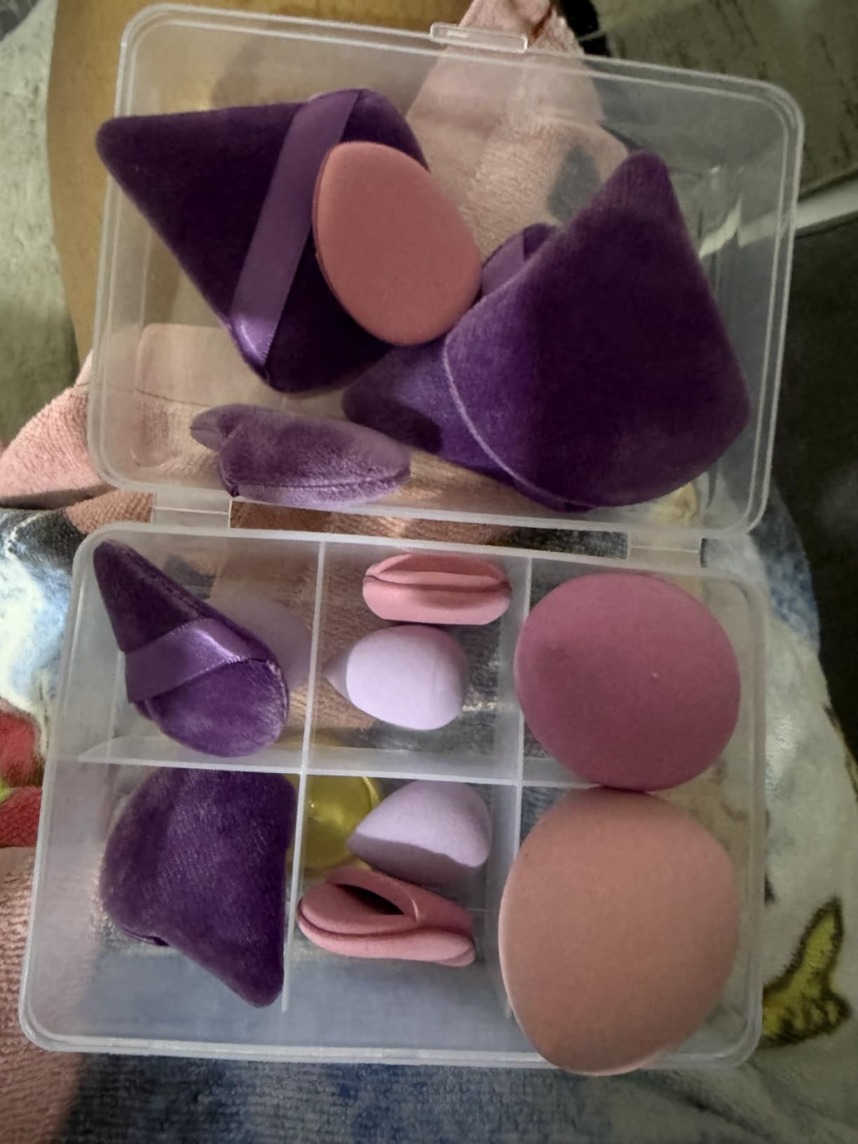Makeup Sponge Set BS-MALL Triangle Puff 14PCS Non-Latex Beauty Blender Sponges with Travel Case, Soft Makeup Puff for Foundation, Concealer, Cream & Powder, Face & Eye Blending for Sensitive Skin customer photo 1