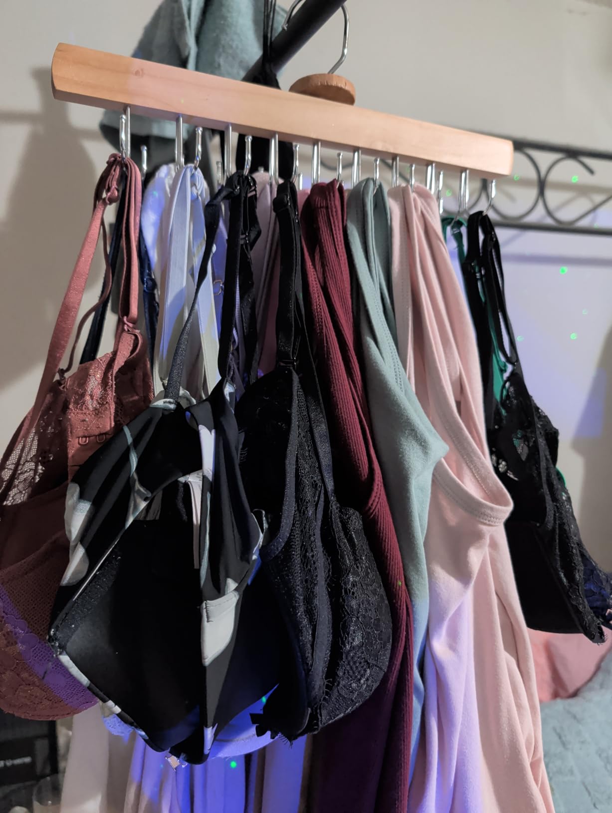 NECAMOCU 2 Pack Bra Hanger for Closet Organizer, Premium Tank Top Hangers customer photo 1