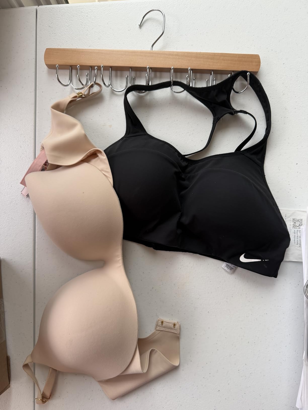NECAMOCU 2 Pack Bra Hanger for Closet Organizer, Premium Tank Top Hangers customer photo 2