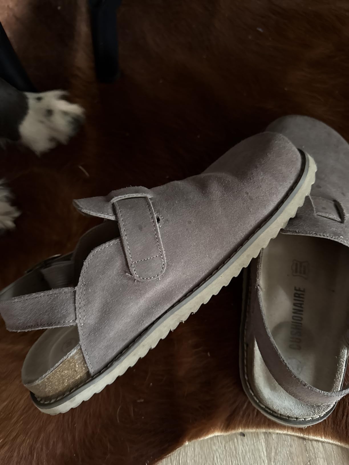 CUSHIONAIRE Brooklyn Genuine Suede Slingback Clogs for Women with Buckle customer photo 2