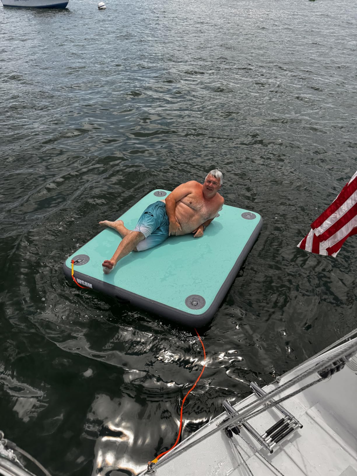 AWSUM Inflatable Floating Dock for Water Activities, 6FT/8FT/10FT Water Mat customer photo 1