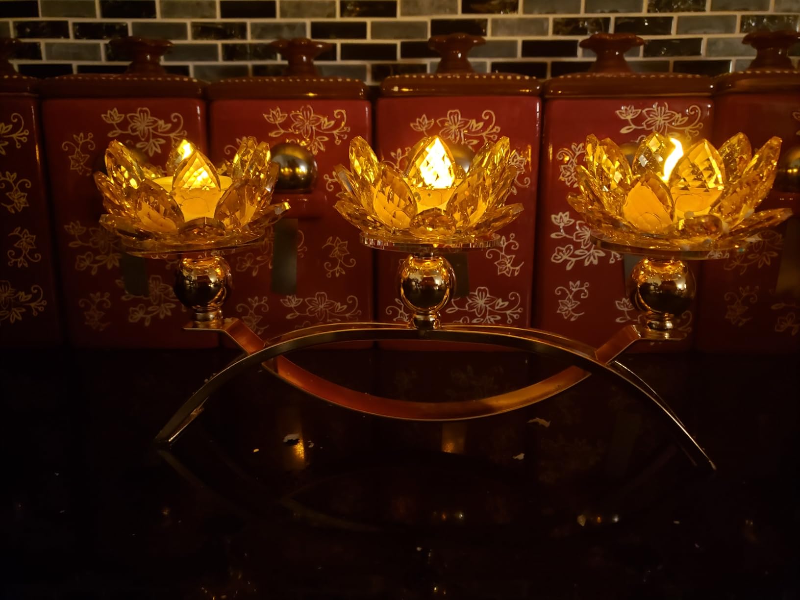 Crystal Candle Holder, 5.6