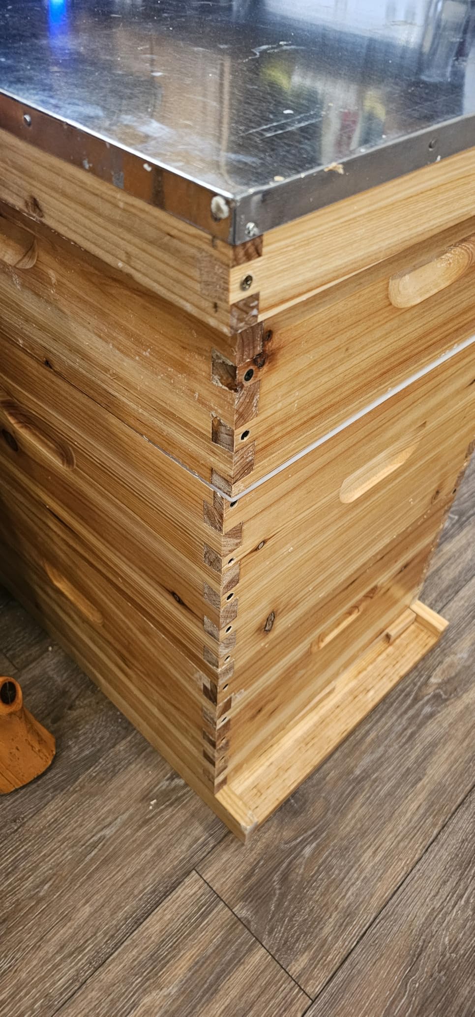 Gold Standard 8 Frame Bee Hive Beeswax Coated Includes Beehive Frames and Foundations (2 Deep Boxes & 1 Medium Box) customer photo 2