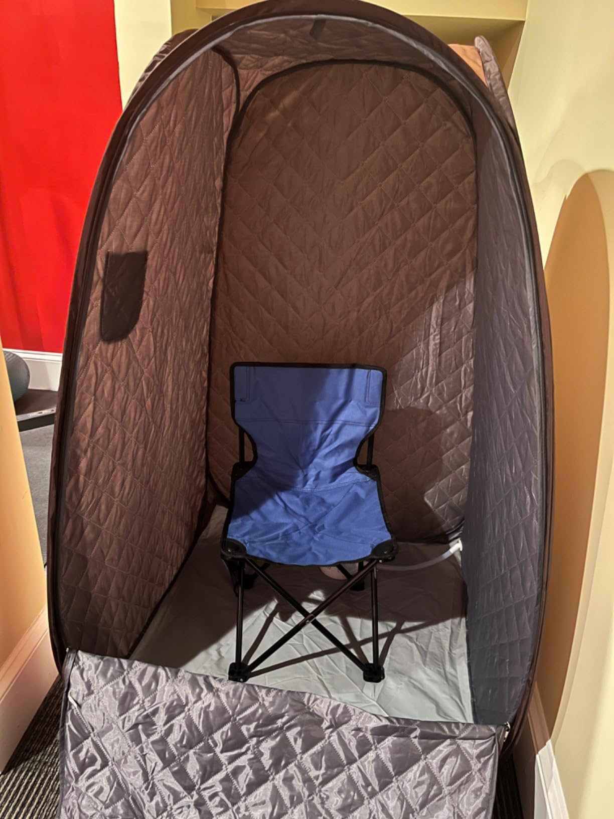 Upgraded 2 Person Portable Sauna, Portable Steam Sauna for Home, Personal Sauna Box Full Body with 1000W 2.6L Steam Generator, 99 Minute Timer, 2 Folding Chairs, Remote Control Included customer photo 1
