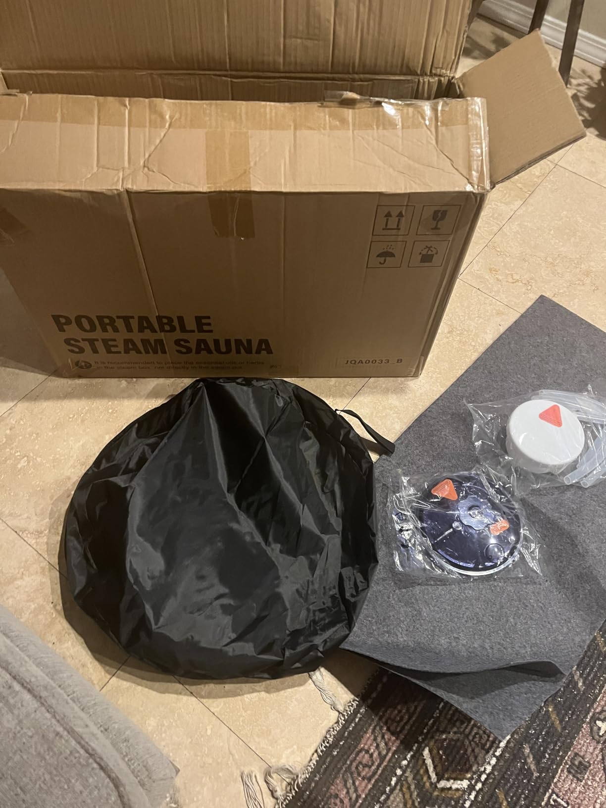 Upgraded 2 Person Portable Sauna, Portable Steam Sauna for Home, Personal Sauna Box Full Body with 1000W 2.6L Steam Generator, 99 Minute Timer, 2 Folding Chairs, Remote Control Included customer photo 2