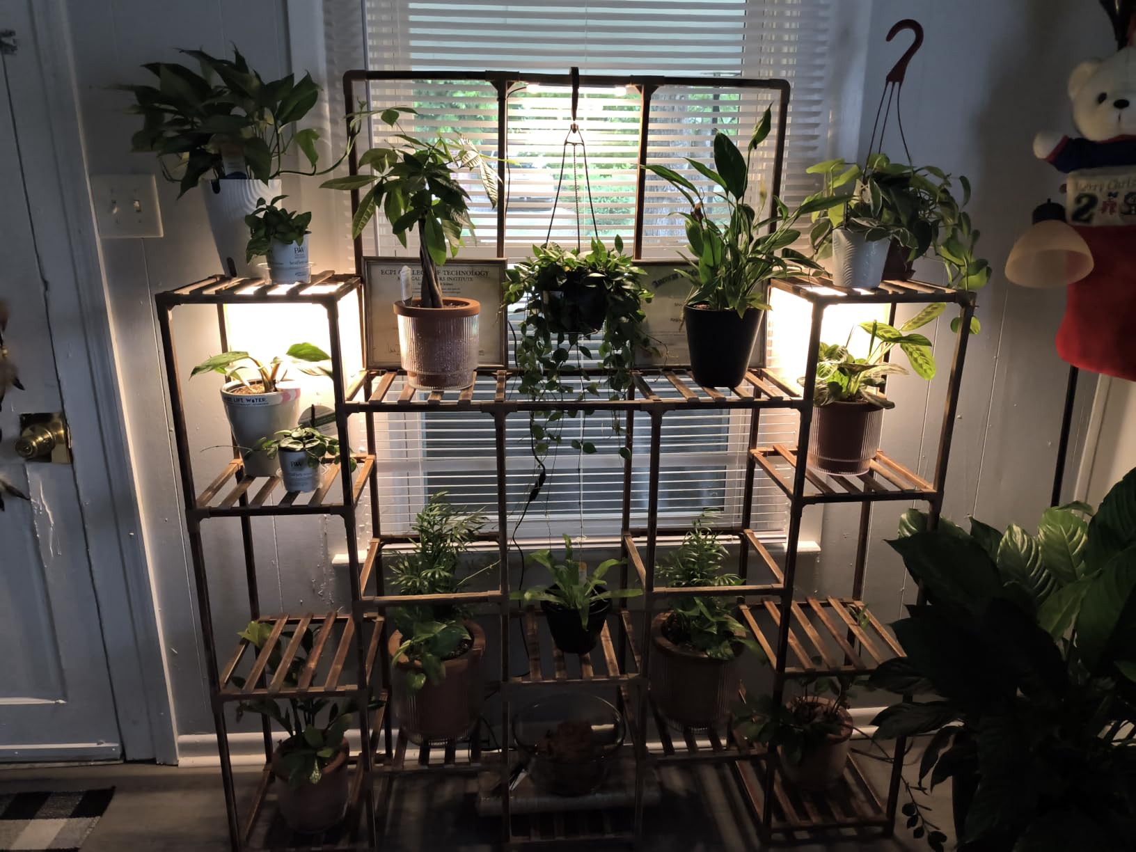 GENTINGBRO Plant Stand Indoor with Grow Light 14 tiers Large Plant Shelf for Indoor Plants Display Heavy Duty Plant Rack for Living Room Patio Decor customer photo 2