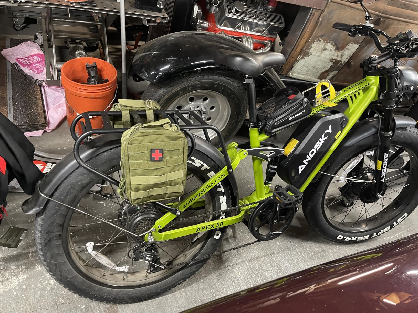 Dual Motor Ebike, 52V Ebikes for Adults, 3000W Peak Ebike 1300Wh Battery Electric Bike 26