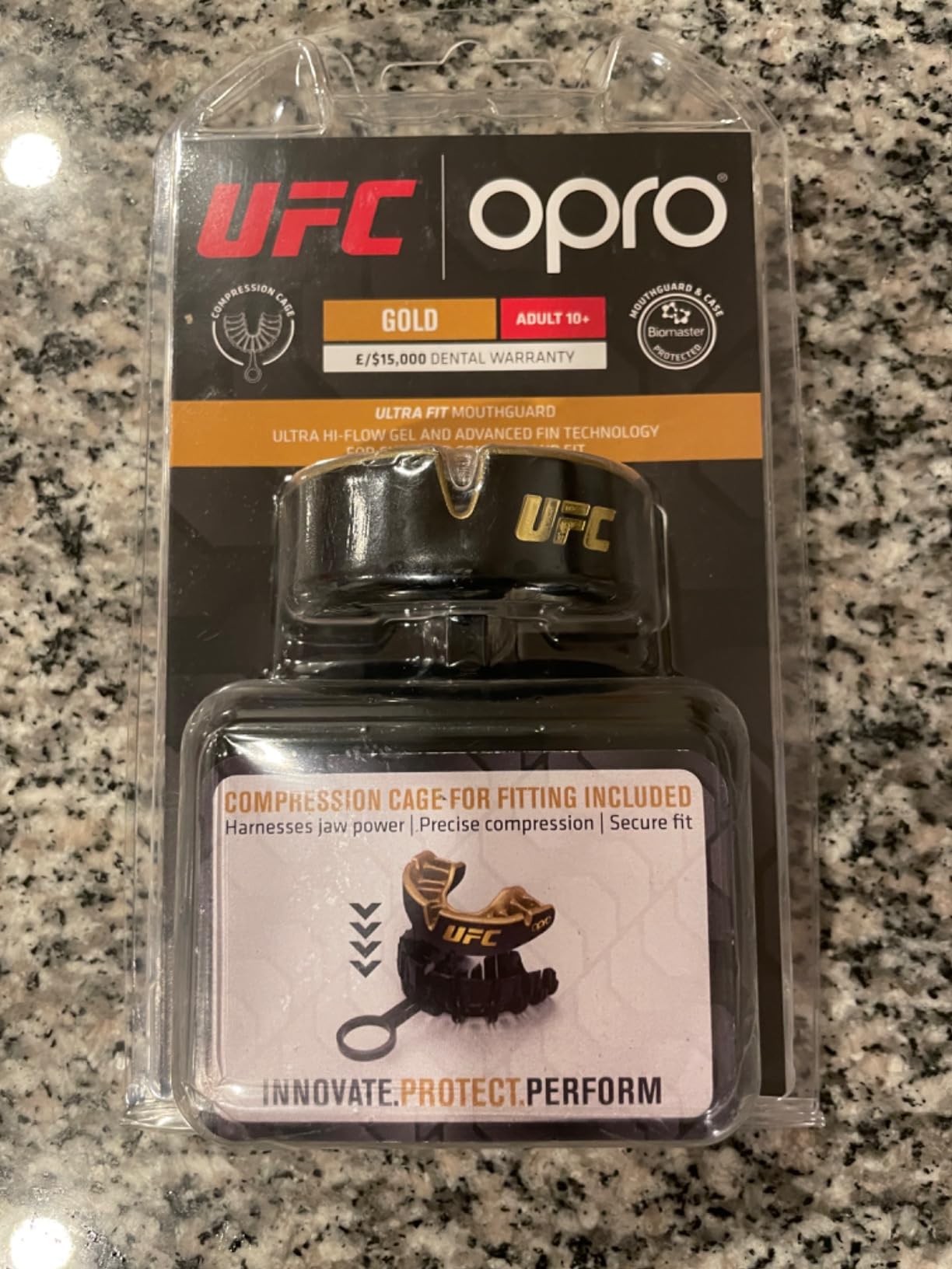 OPRO Gold Level Moldable Mouth Guard, Premium Fit (Clear) Adult & Kids customer photo 1