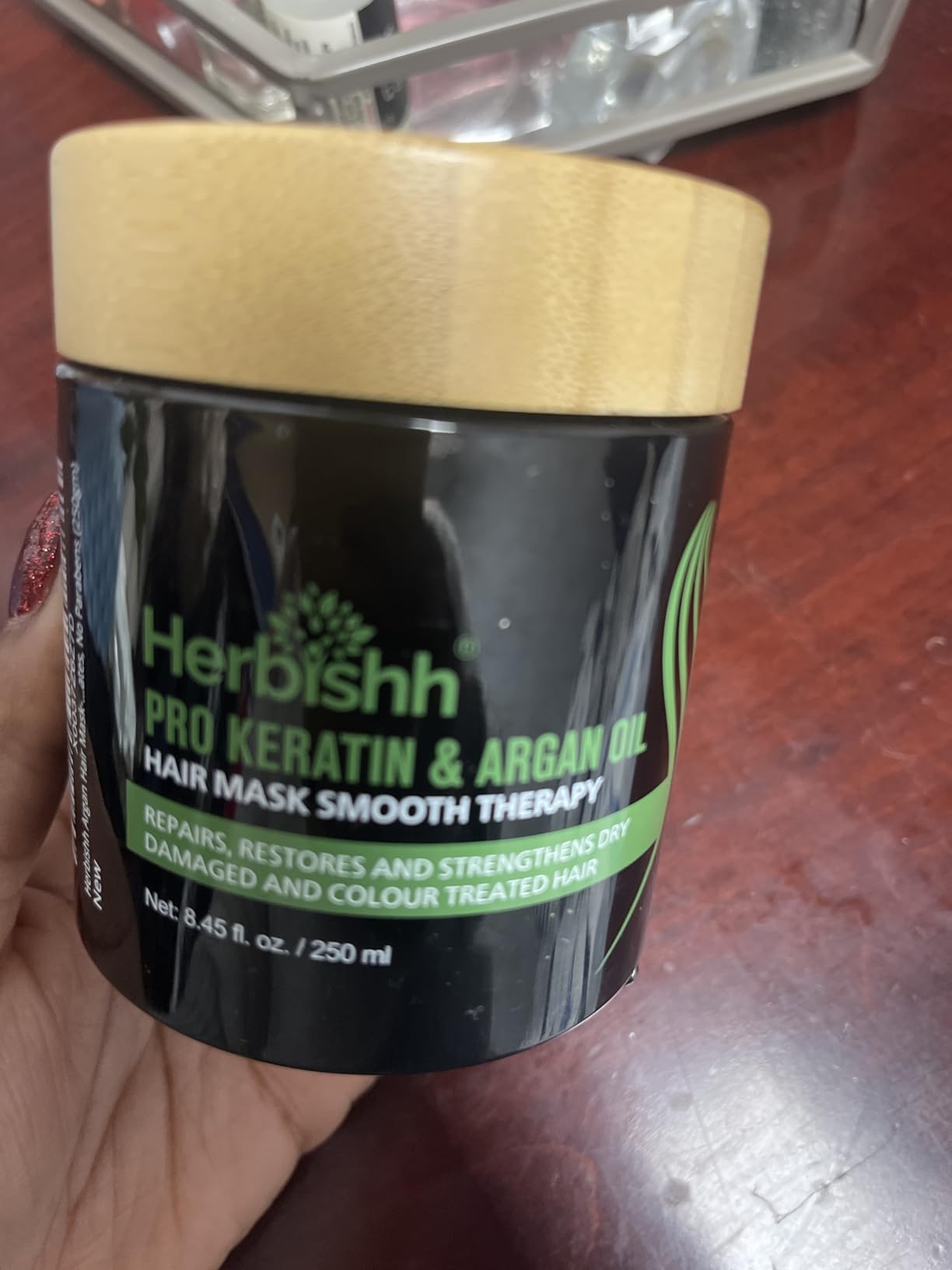Herbishh Argan Hair Mask 150ml for Damaged Repair + Argan Oil Serum 30ml customer photo 2