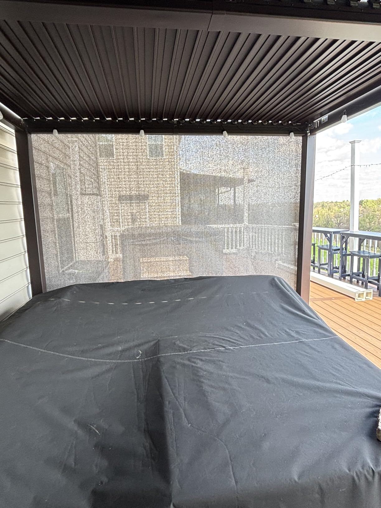 PURPLE LEAF Patio Louvered Pergola 10' x 14' Outdoor Hardtop Gazebo Bronze customer photo 1