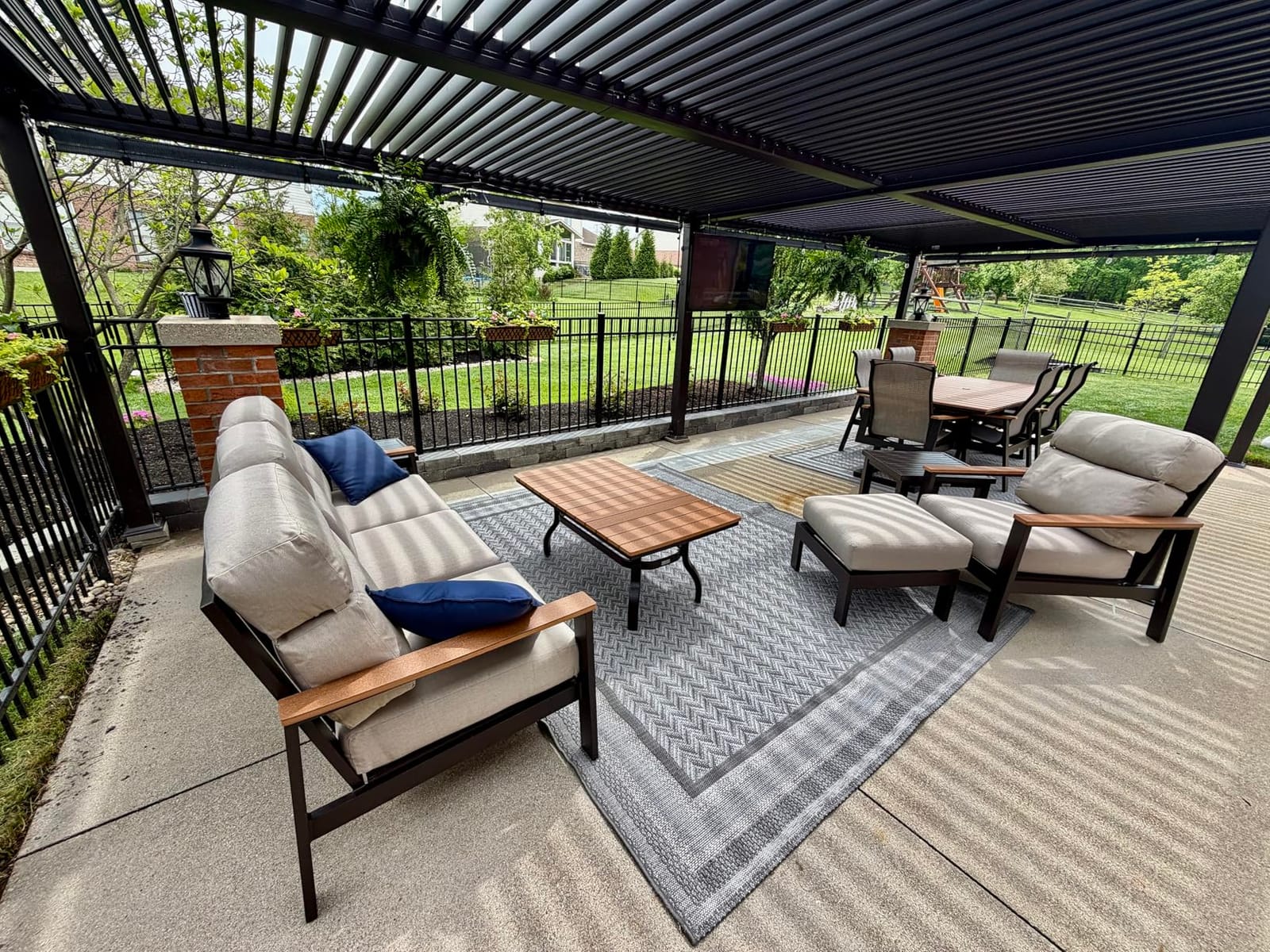 PURPLE LEAF Patio Louvered Pergola 13' x 20' Retractable Shade Cover Bronze customer photo 1