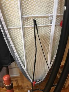 Brabantia Premium Ironing Board with Heat Resistant Parking Zone | X-Large (Size D) | Fairtrade Denim Black | Tall & Wide, Adjustable Height (31-40