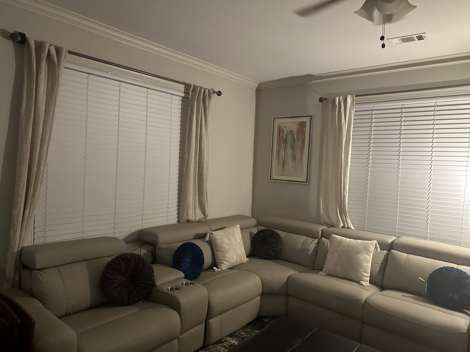 Power Reclining Sectional, Sectional Recliner, Leather Reclining Sectional customer photo 1