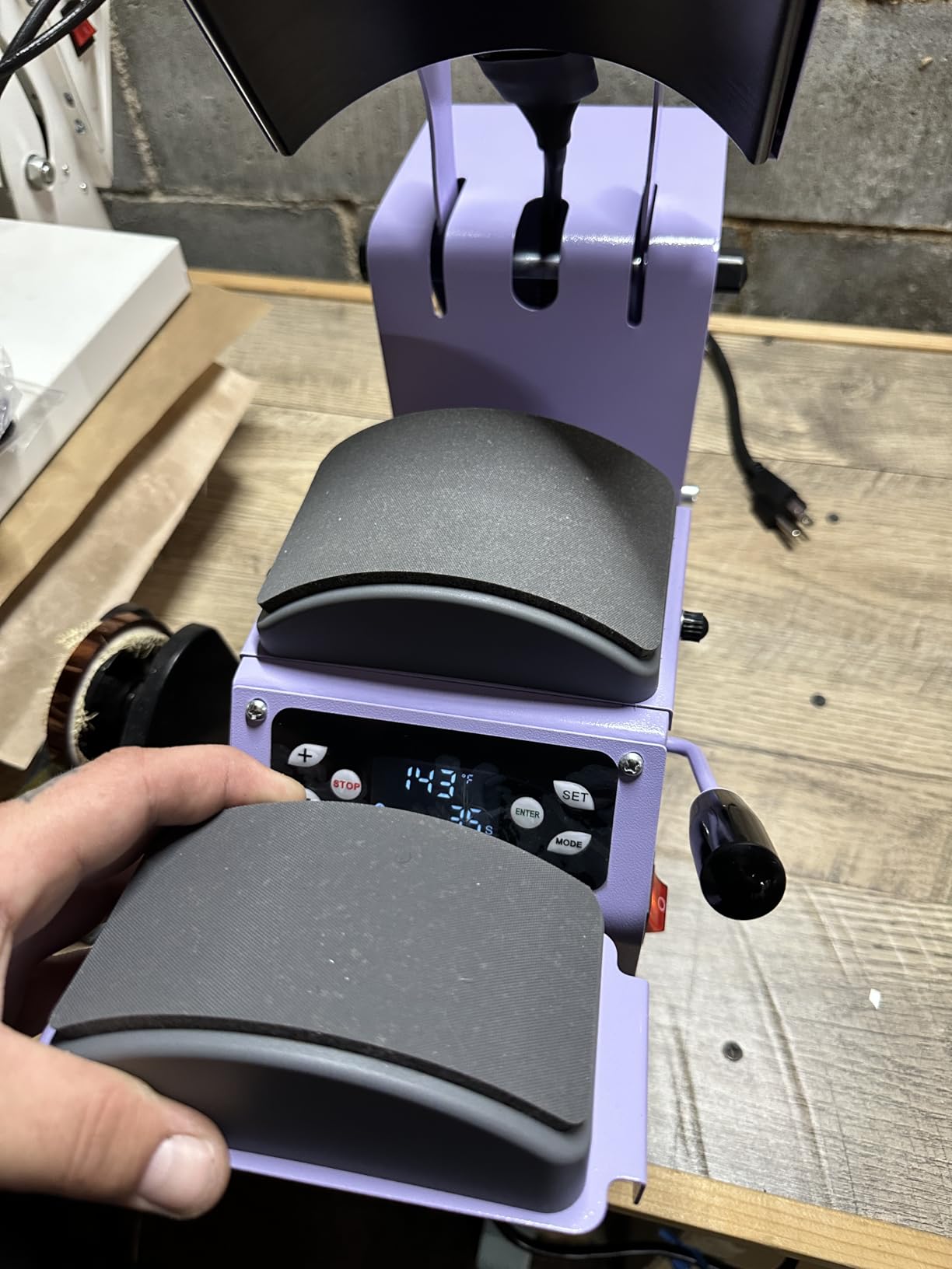 GOCHIFIX Auto Hat Heat Press Machine, Automatic Open/Release, 4 Memory Modes, Precise Temp/Timer Control, 6.54