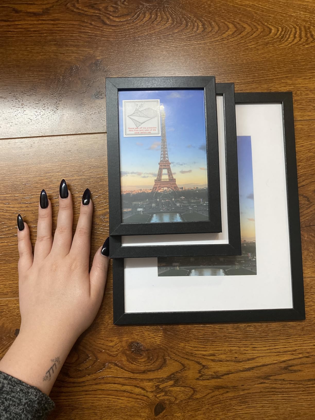 FIXSMITH 10 Pack Picture Frames Collage Wall Decor for Mounting or Tabletop Display, Gallery Wall Frame Set with Two 8x10 Black Frames, Four 5x7 Frames and Four 4x6 Frames, Multi-Pack Photo Frame Set customer photo 2