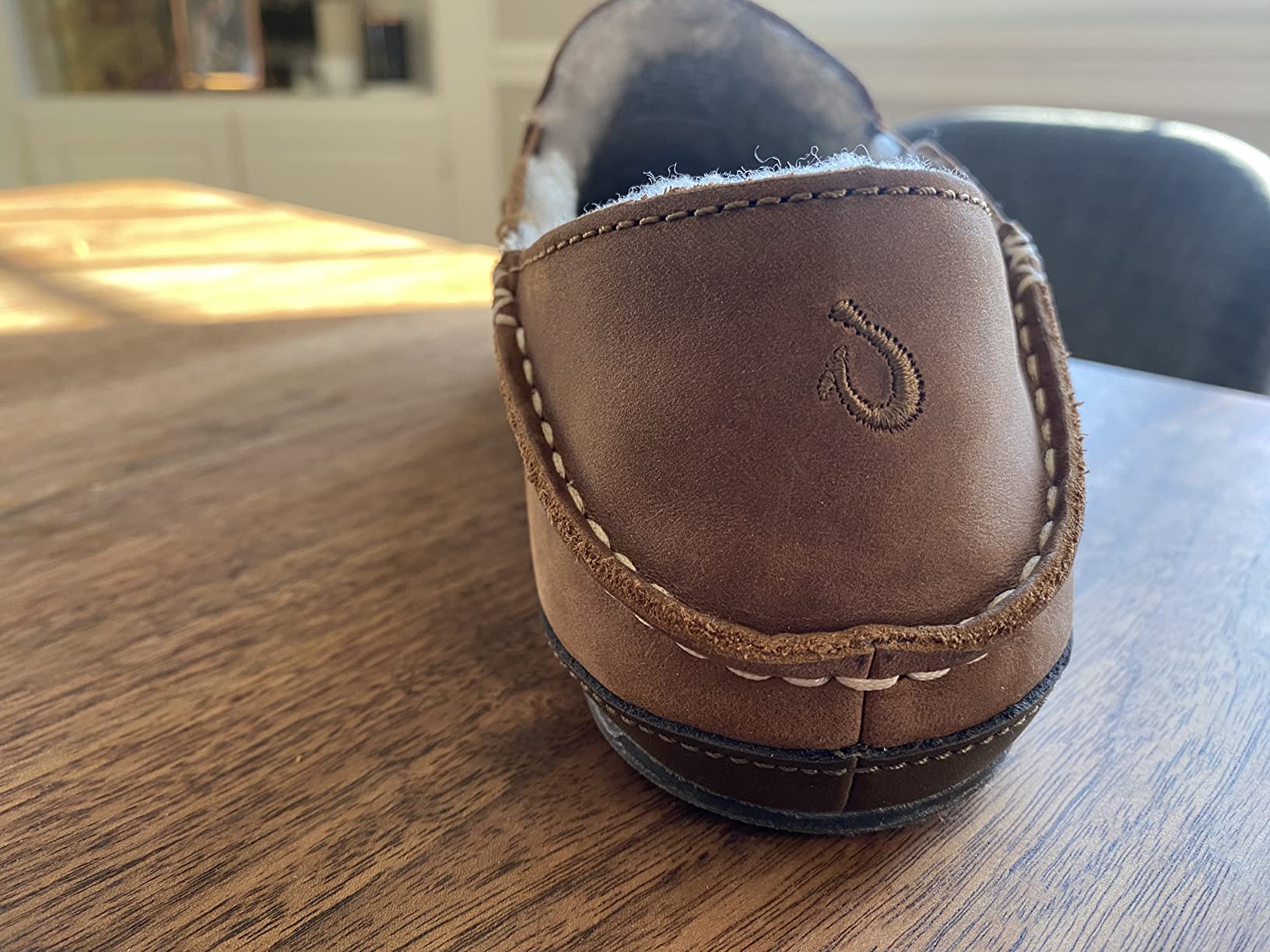OluKai Moloa Slipper, Men's Premium Leather Slip-On Shoes customer photo 1