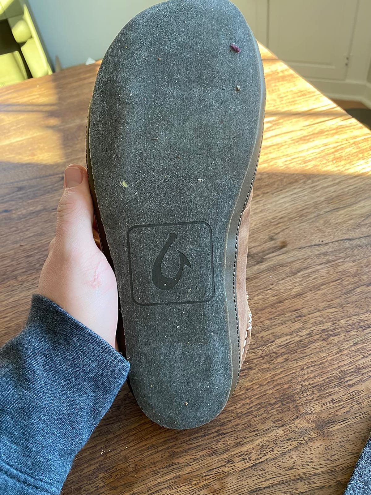 OluKai Moloa Slipper, Men's Premium Leather Slip-On Shoes customer photo 2
