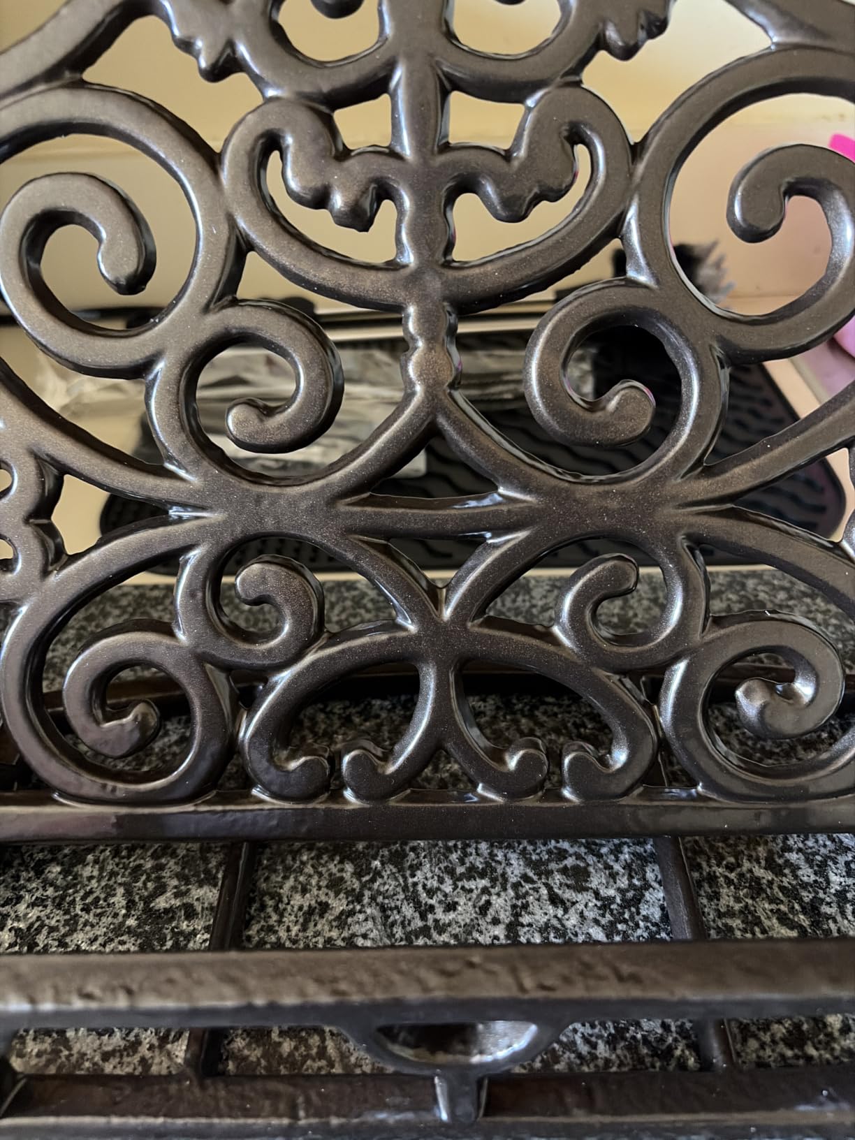 JOGREFUL Cast Iron Cookbook Stand, Kitchen Recipe Holder Scrollwork Black | Heavy-Duty Book Vintage Holder, Reading Rest Holder for Easel/Counter/Books/Magazine/iPad/Bible customer photo 2