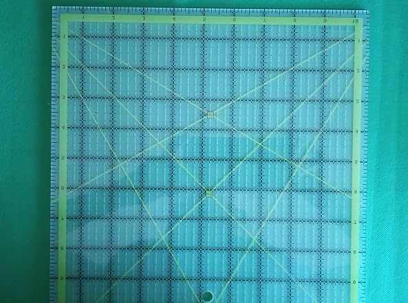 Quilting Rulers,Sewing Ruler,4 Piece Acrylic Square Quilting Templates,Clear Precision Ruler for Quilting Sewing,Tools Supplies Accessories Green(3.5