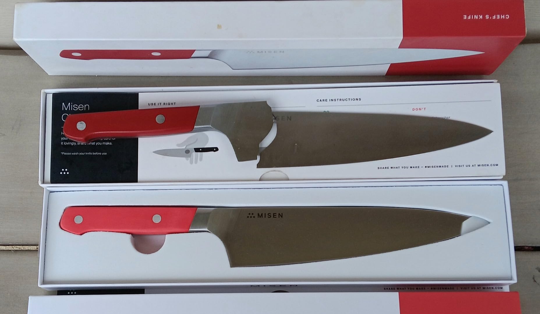 Misen 8 Inch Chef Knife, AUS-10 Japanese Stainless Steel - White customer photo 1
