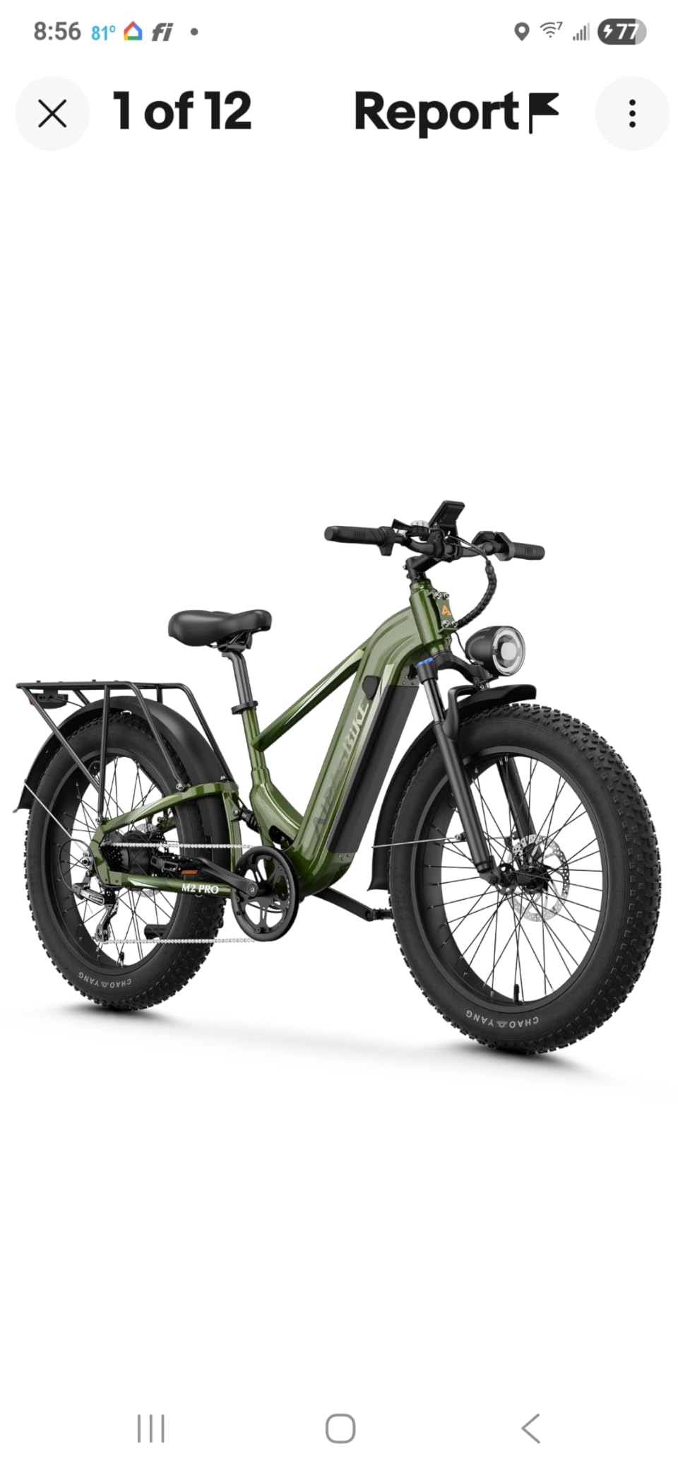 M2 Pro Electric Bike for Adults, 1800W Peak Motor, 85-Mile Long Range customer photo 1