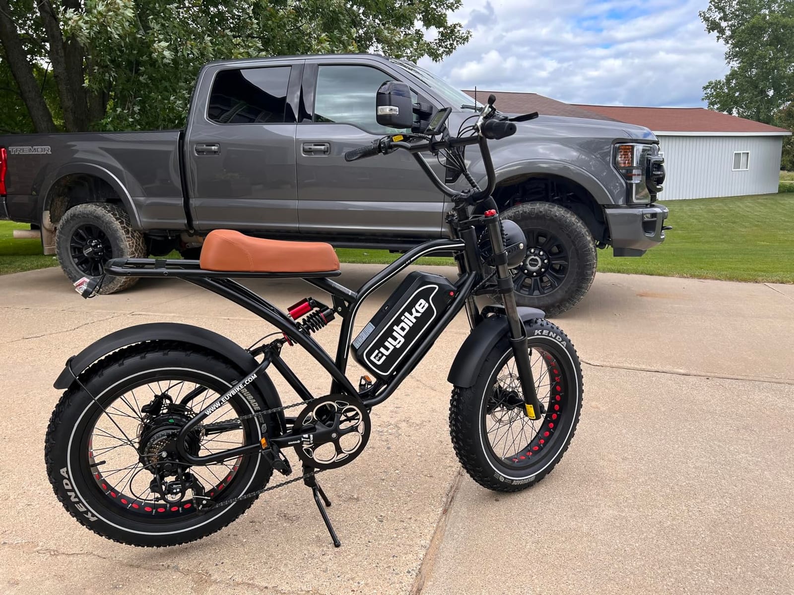 EUY 1500W Peak Electric Bike for Adults, 48V 20Ah Removable Battery Max Range 80Miles & 30MPH Electric Bicycle, 20''×4.0