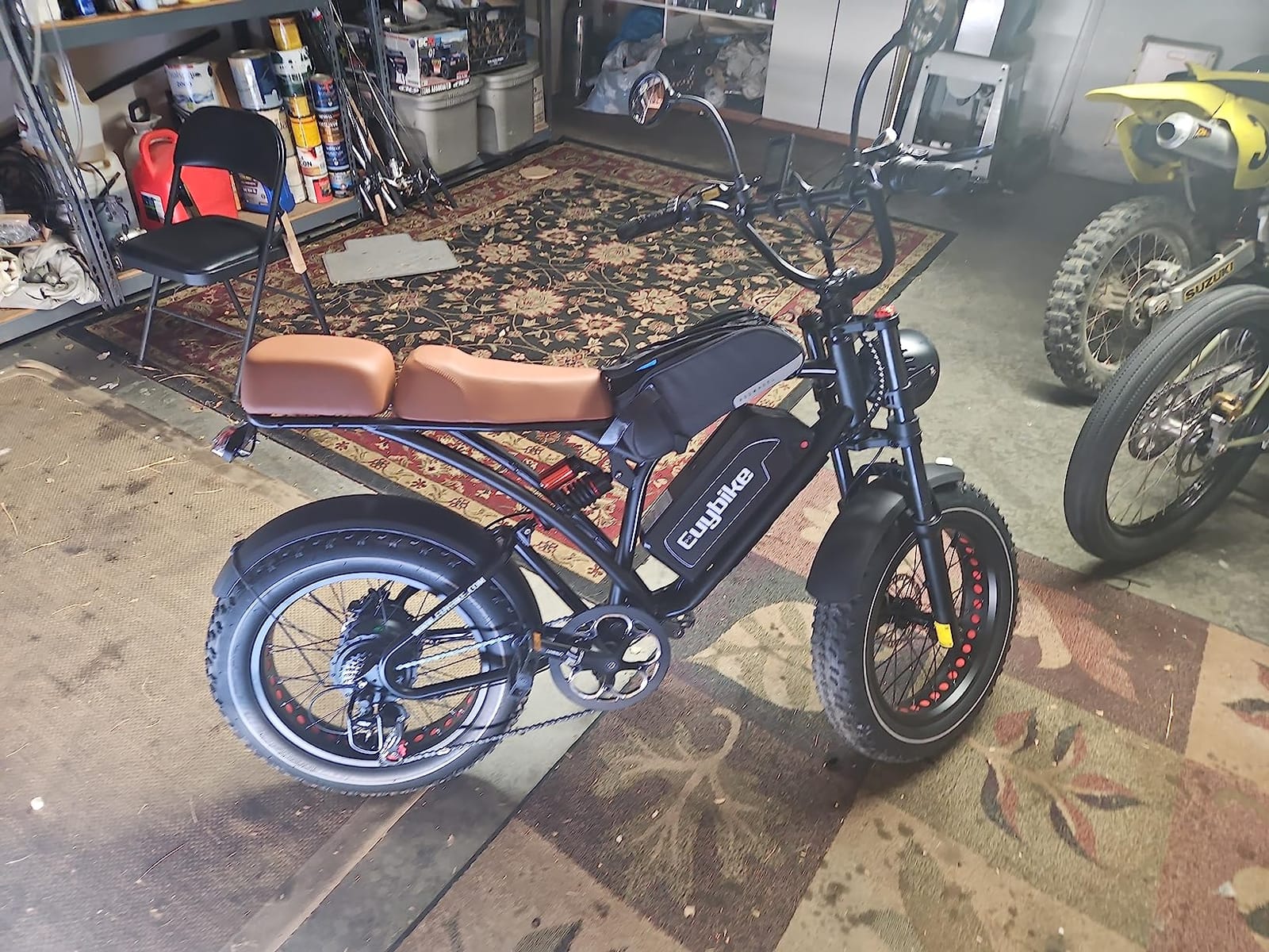EUY 1500W Peak Electric Bike for Adults, 48V 20Ah Removable Battery Max Range 80Miles & 30MPH Electric Bicycle, 20''×4.0