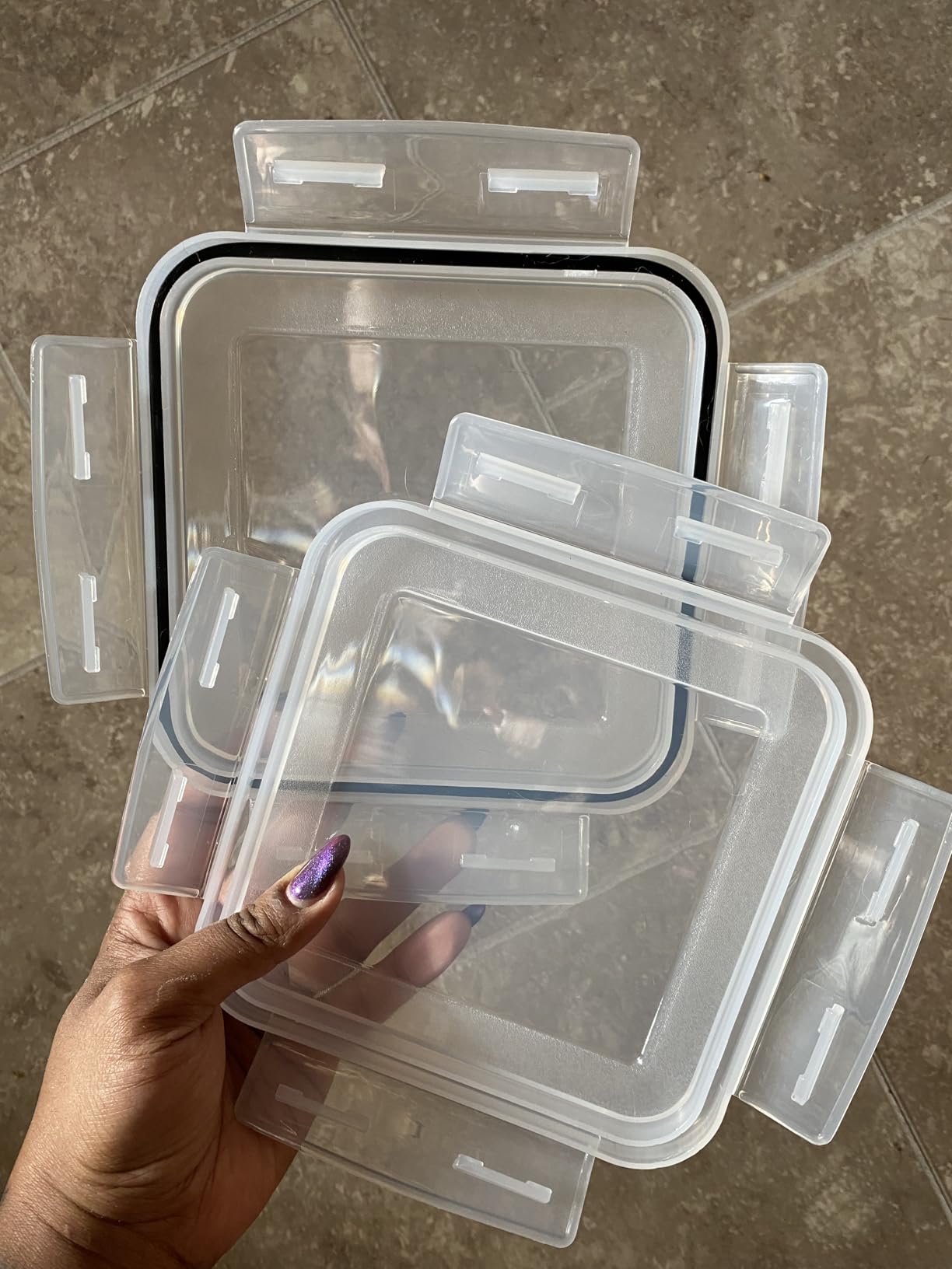 ComSaf Airtight Rice Storage Container with Lid 10Qt 2Pack, Large Capacity customer photo 1