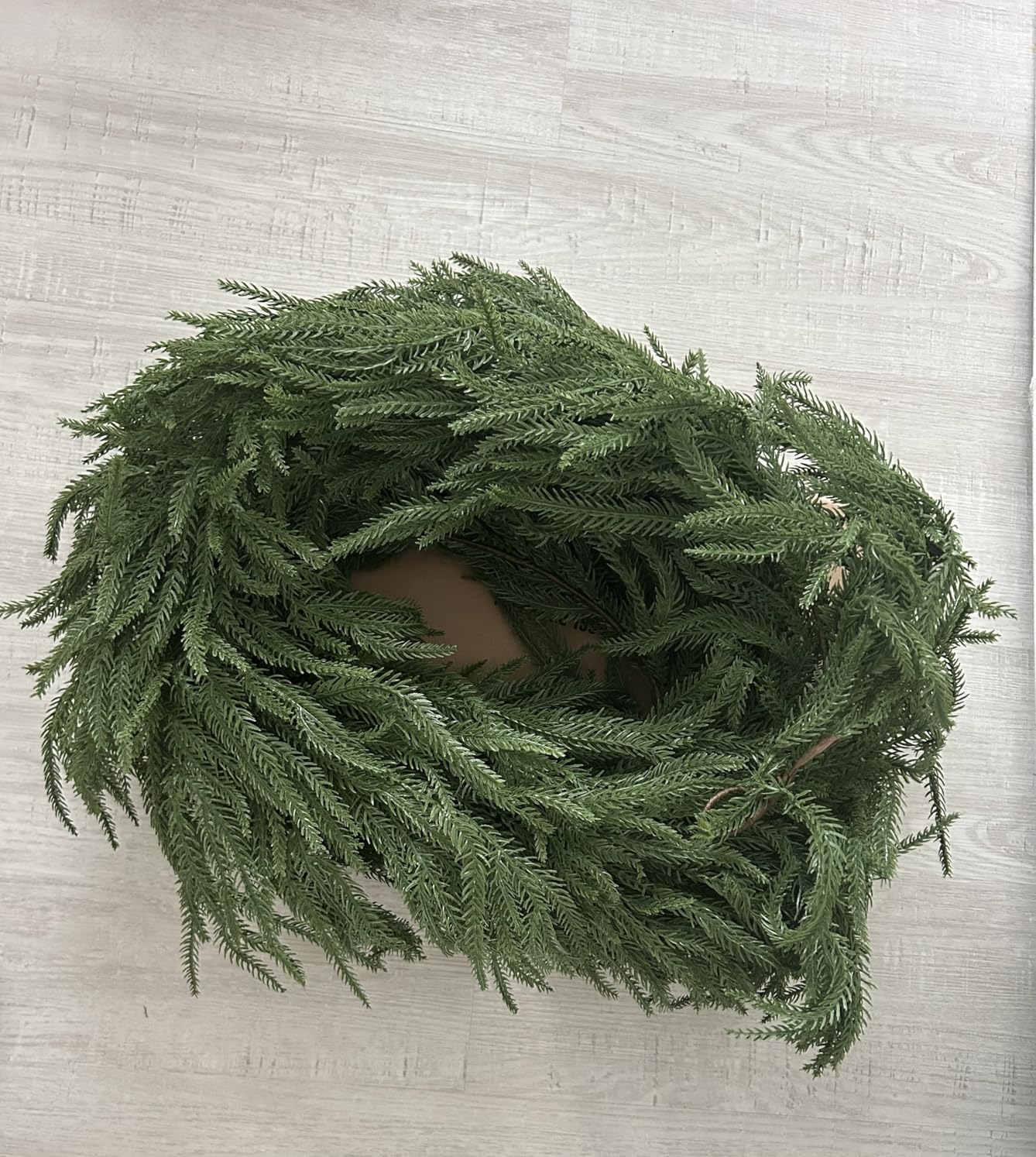 Alupssuc 9FT Christmas Garland, Artificial Real Touch Norfolk Pine Garland customer photo 1