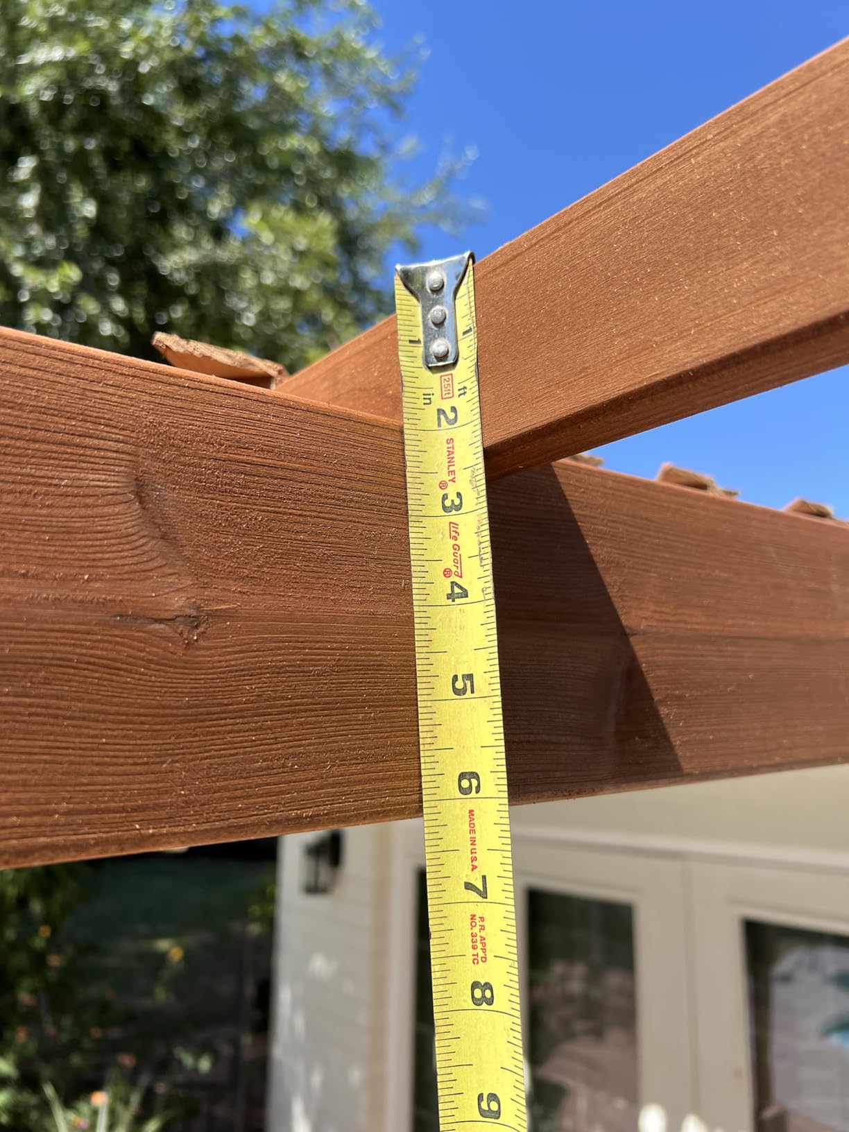 VEIKOU 12x16FT Wood Pergola, Patio Pergola with Solid Cedar Structure, Outdoor Backyard Gazebo with Unparalleled Flat Slatted Roof Trellis for Deck Grill Party Garden customer photo 2