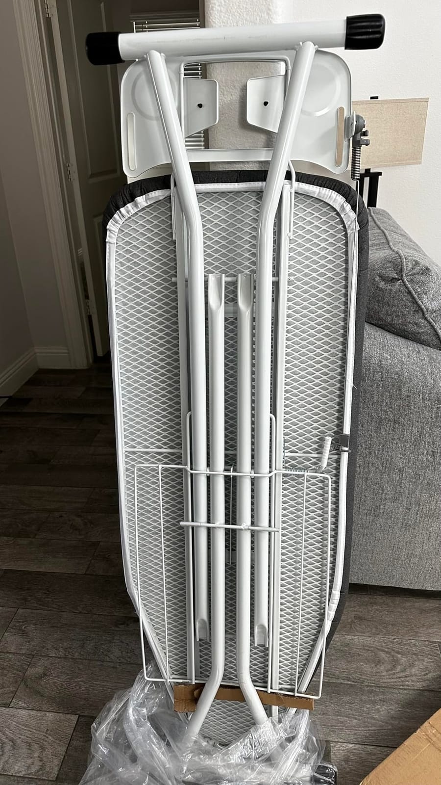 Bartnelli Extra Wide Pro Ironing Board 19x48 Ironing Surface with Iron Rest, Cord Holder, Shelf and 4 Layer Heat Resistant Cover and Pad customer photo 1