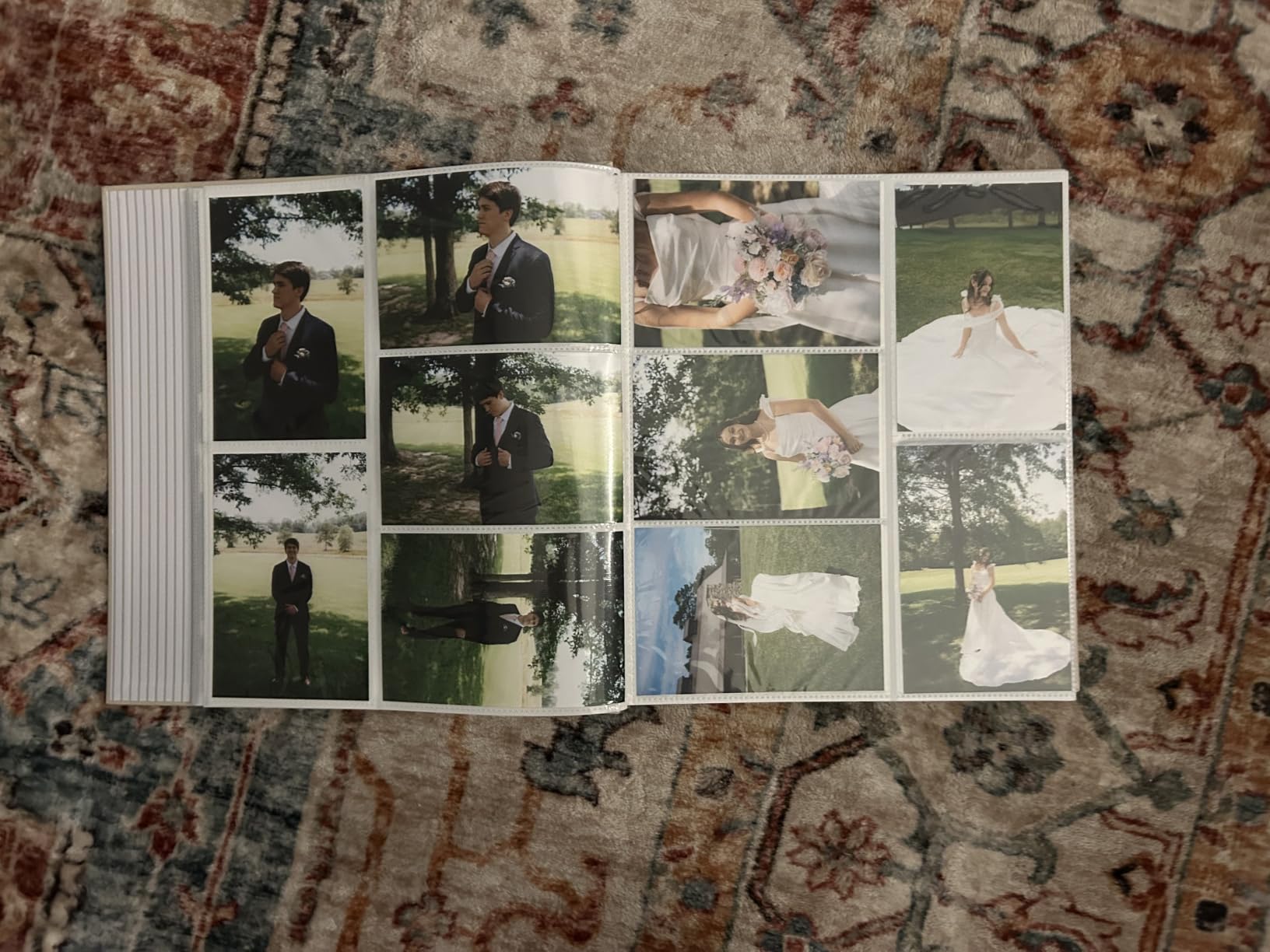 Wedding Photo Album for 400 4x6 Pictures - Large Linen Picture Scrapbook | 400 Pockets for Horizontal & Vertical Photos - Photo Album Book for Personalized Wedding Day Memory Keepsake customer photo 1