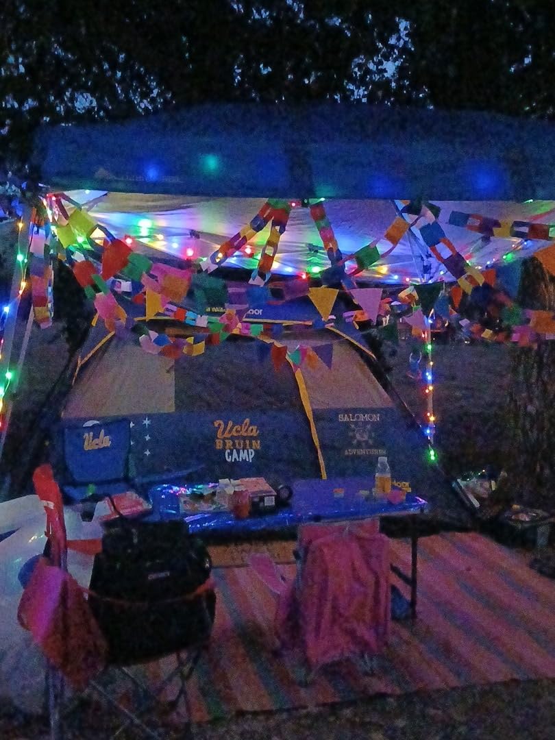 Camping String Lights, 32.8FT Rechargeable with Storage Reel, 8 Modes | Quick Storage Rechargeable Tent Light, Waterproof Hanging LED Design for Awning Patio Indoor Outdoor Decor Camping Essentials customer photo 1